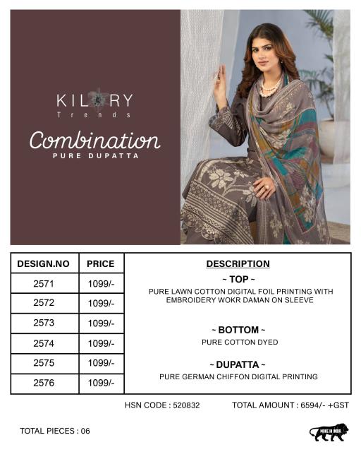 Kilory combination designer dress materials in mumbai wholesale